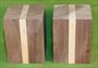 Blank #731- Black Walnut & Cherry Turning Blank - 2 Blanks ~ 3 x 3 x 4 ~ $17.99